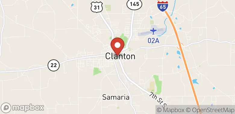 Map of 103 7th St. N, Clanton, AL 35045